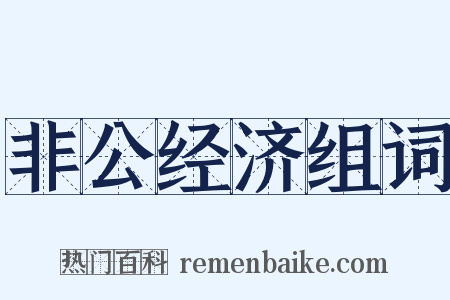 非公经济组词是什么意思的图片